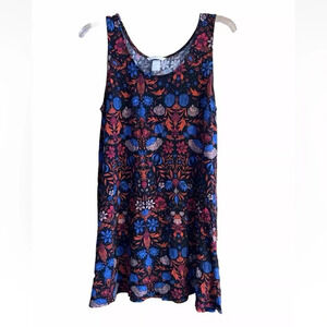 H&M Floral Sleeveless Tank Dress sz Medium Tank top Tunic Minimal Wear